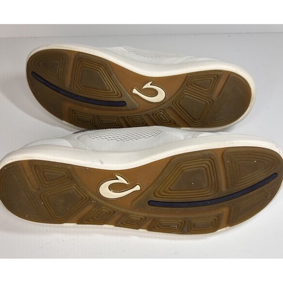 Olukai Moku Pae Men's 9.5 Mesh Boat Shoes No Tie Laces Slip On Navy - Picture 8 of 10